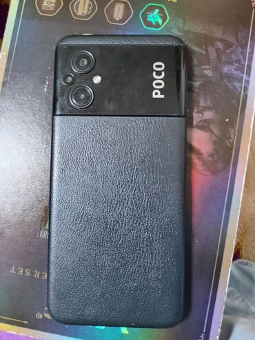 телефон 7: Poco M5, Б/у, 128 ГБ, цвет - Черный
