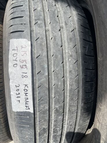 Шины: Шины 215 / 55 / R 18, Лето, Б/у, Комплект, Легковые, Япония, Toyo at lalafo.kg Шины: Шины 215 / 55 / R 18, Лето, Б/у, Комплект, Легковые, Япония, Toyo