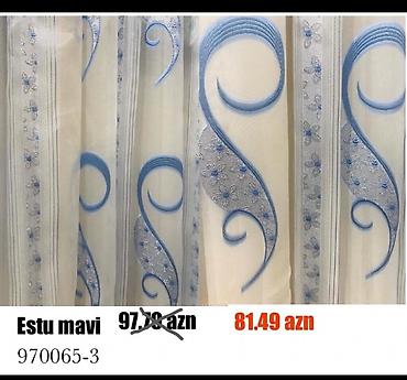 pərdə işığı: Yeni, Tül, rəng - Mavi — 1