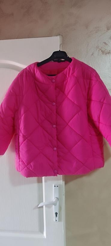 barbour jakna cena: Puff jakna u jarko pink boji - Model: kratka, lagano oversize kroja - — 1