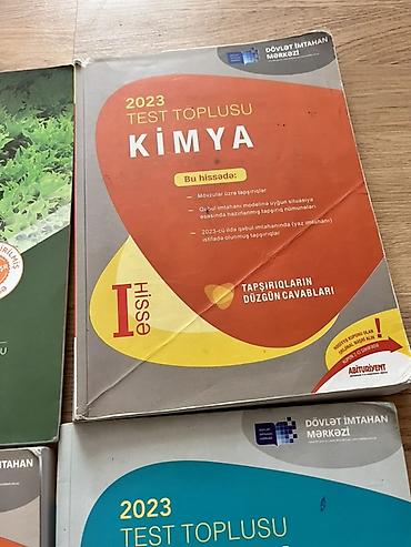 Məhsul: Abituriyentlər üçün Kimya və Biologiya test vəsaitləri paketi at lalafo.az — 3 Məhsul: Abituriyentlər üçün Kimya və Biologiya test vəsaitləri paketi — 3