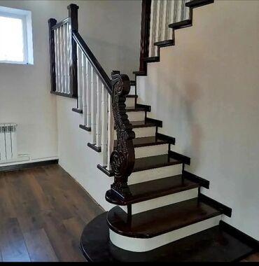 Деревянные лестницы: Лестницы заказ лестницатепкич заказ алабыз тепкич, ступенька — 8