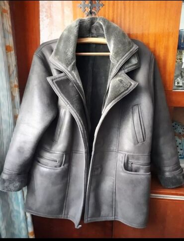 дубленка мужской: Куртка XL (EU 42), цвет - Серый