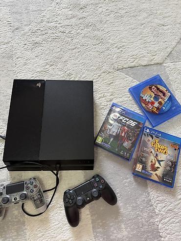 oneplus pad 4: PlayStation 4 Fat 500 ГБ + 3 игры (FC 26, GTA V, It Takes Two) + 2 — 1