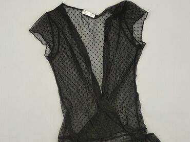 czarne bluzki z piórami: Topshop, Women's blouse, size S (EU 36)