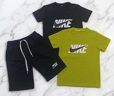 nike deca: Dečiji komplet za leto – majica kratkih rukava + bermude gs - Brend — 1