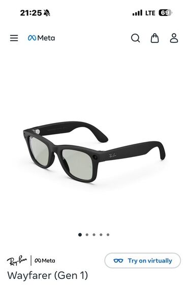 защитное стекло huawei: Ray-Ban | Meta Wayfarer (Gen 1) Б/У Идеальное состояние Умные очки в
