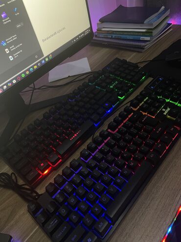 masaüstü kompüter qiymətləri: SHIVOX marka RGB(Led) li klaviatura USB