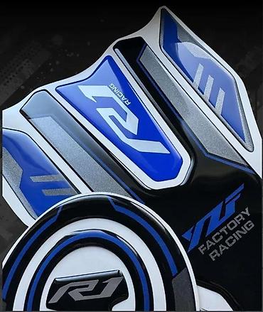 Delovi za motocikle: Tank pad štitnik čepa Yamaha R1 komplet -2442 📌 Opis: Nalepnice za — 3