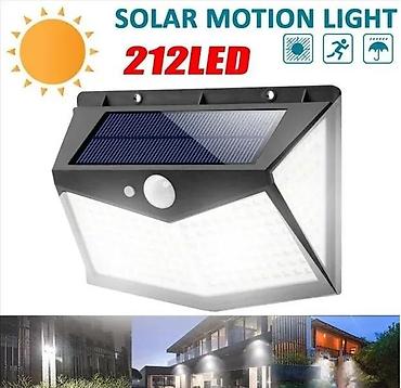 maxi staklene case: Solarna LED zidna lampa sa senzorom 212 dioda NOVO. OPIS PROIZVODA — 1