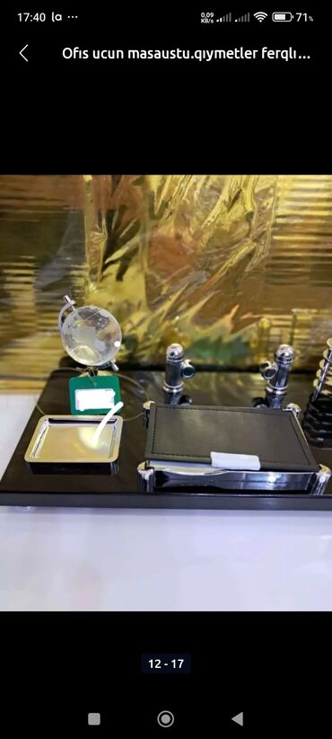 Masaüstü dəstlər: Ofis və iş otaqları üçün masaüstü dəst.tek və komplekt şəkildə — 12