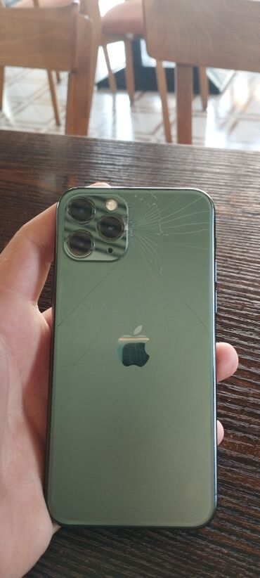 kokteyl aparati qiymeti: IPhone 11 Pro, 64 ГБ, Зеленый, Битый