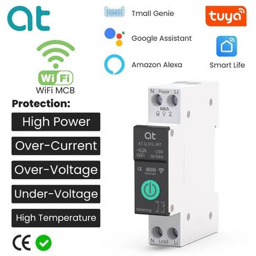 Elektrik avtomatlar: 🌐 Ağıllı Wi-Fi Avtomat 1 - 63A 🌐 Умный Wi-Fi автомат 1 - 63A ✅ 1-63A — 1