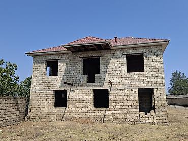 anaskində evlər: Satılır: 2 mərtəbəli daş ev karkası - Ölçü və plan: Düzbucaqlı — 1