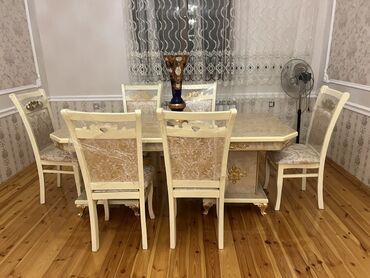 otaq qapları: Qonaq otağı üçün, Yeni, Qatlanmayan, rəng - Bej Stul