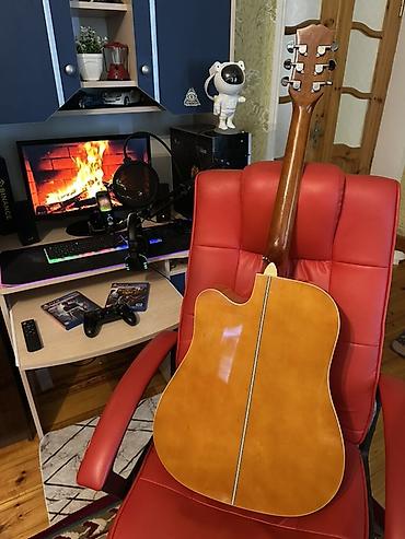 Akustik gitaralar: Akustik gitara, 6 sim, İşlənmiş, Ünvandan götürmə, Pulsuz çatdırılma, Ödənişli çatdırılma — 8