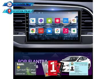 elantra monitor: Hyundai Elantra 16-18 Android Monitor DVD-monitor ve android monitor