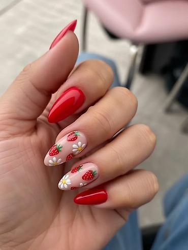 Manikür: Xidmət: Professional manikür və pedikür, dizaynlı gel lak Endirimmm — 1