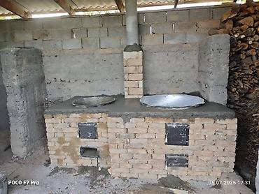 Дровяные печи: Уличная/домашняя дровяная очаговая печь под казаны (стационарный — 9