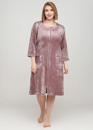 Домашние костюмы: Женские халаты Велюровые халат Тёплые халаты Модные халаты Одежда — 23