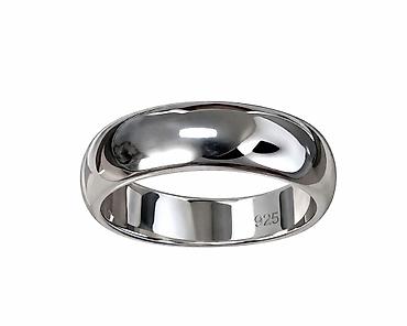 цена на серебро: Кольцо обручальное серебро 925 VIP Rhodium, 6v - Бренд: ADAMANT - — 1