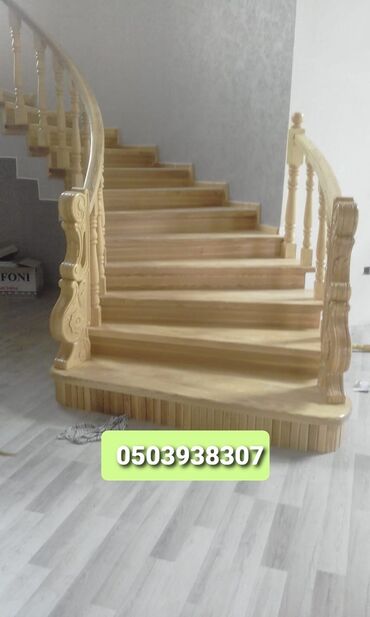 Digər tikinti xidmətləri: Sərfəli Qiymətdə Taxta Pilləkənlərin hazırlanması.Zəmanət var.Pulsuz — 10