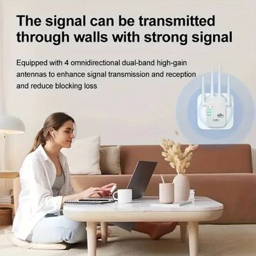 Modemlər və şəbəkə avadanlıqları: Wifi siqnal guclendiriciler OEKE firmasi 1200Mbps Dual Band Wi-Fi — 5