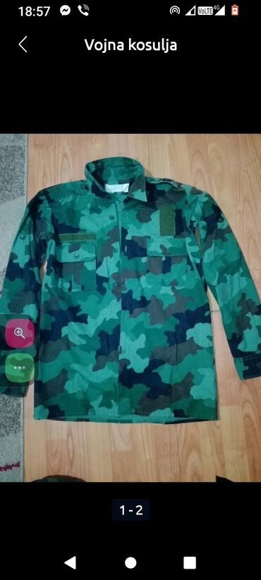 kaput xxl: Košulja Na duge rukave, 2XL (EU 56), L (EU 52), M (EU 50), bоја - Šareno, Pamuk