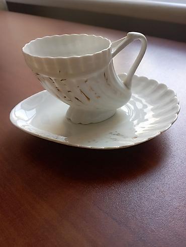 Çay dəsti, rəng - Ağ, 1 nəfərlik