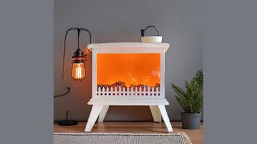 dekorativ kaminler: Led Fireplace Lantern - Kamin Hündürlük - 36 cm Eni - 30 cm "LED