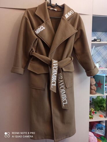 дизайнерское пальто шерсть: Пальто, 4XL (EU 48)