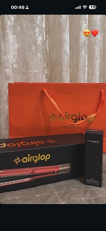 Красота и здоровье: Airglop saç düzləşdirici və MAC Fix+ spreyi seti - Brend: Airglop — 1