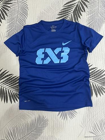 найк nike: Мужская футболка, S, Nike, Новый, цвет - Синий, Платная доставка, Самовывоз — 1