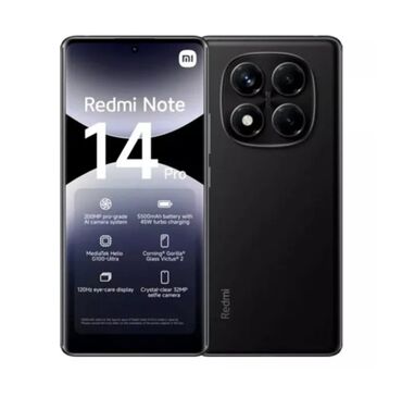 нот 9 про 128: Redmi, Redmi Note 14 Pro, Новый, 256 ГБ, цвет - Черный, 2 SIM, eSIM