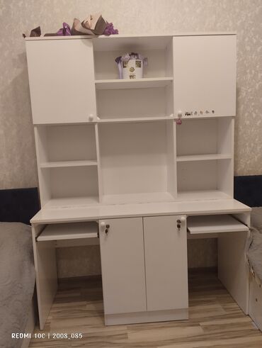 Столы: Компьютерный стол, Нераскладной, MDF, Прямоугольный стол