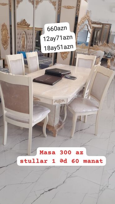 Masa və oturacaq dəstləri: Mebel və məişət əşyaları kreditlə və nəğd satışı (Bütün rayon -da lalafo.az — 6 Masa və oturacaq dəstləri: Mebel və məişət əşyaları kreditlə və nəğd satışı (Bütün rayon — 6