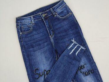 legginsy push up woskowane: Jeansy damskie, rozmiar S