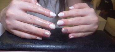 Manikür, pedikür: Forma gel tipsi gel qaynağı gellak şellak Şekillerin hamısı öz əl — 17