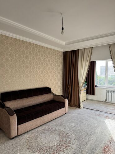 квартиры токмок продажа: 1 комната, 48 м², 106 серия, 4 этаж, Евроремонт