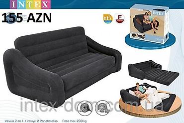 intex divan: Надувной диван-трансформер intex 68566, 231 х 193 х 71 см. Весьма — 3