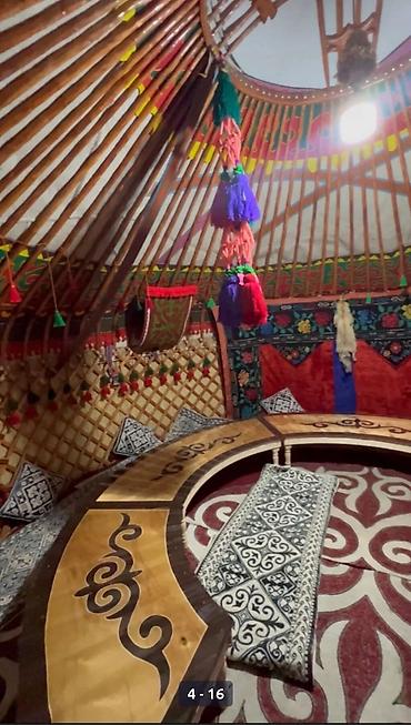 Аренда юрт: Аренда юрты, Каркас Деревянный, 60 баш, Самовар, Стулья, Казан — 6