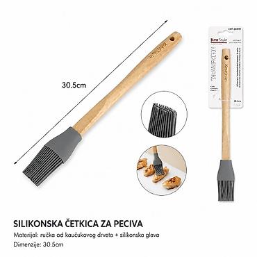 KMT Silikonska četkica sa drvenom drškom 2403001 Praktična kuhinjska