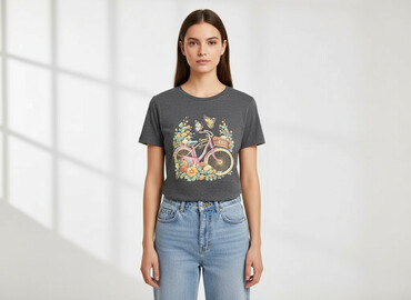 spodnie z hello kitty shein: Shein, T-shirt damski, rozmiar M