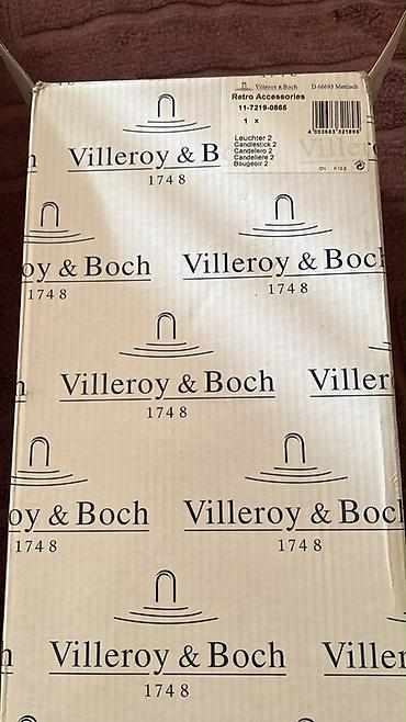 Şamdanlar: Məhsul: Villeroy & Boch şamdan iki ədəd. Qiyməti 650 manat cütü — 5