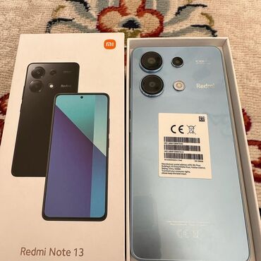 сколько стоит сдать телефон на запчасти: Redmi, Redmi Note 13, Колдонулган, 128 ГБ, түсү - Көгүлтүр, 2 SIM