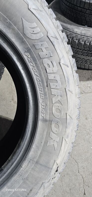 Шины: Шины 275 / 65 / R 18, Зима, Б/у, Комплект, Легковые, Корея, Hankook