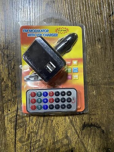 bt fm modulator: Avtomobil üçün FM modulyator + USB şarj cihazı - 12–24V siqaret — 1
