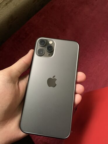 айфон 11 цена бишкек бу: IPhone 11 Pro, Колдонулган, 64 ГБ, Black Titanium, Каптама, 85 %