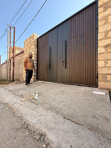 demir vedre: Məhsul: Metal darvaza (modern dizayn) - Material: Qalın metal — 1