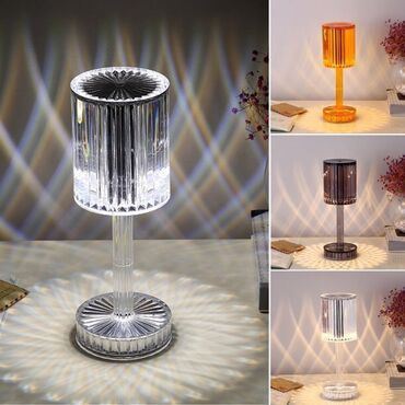 Stol lampaları: Kristal Stolüstü Lampa✨ Qiymət : 25 AZN💫 Həm pult ilə, həm də — 3